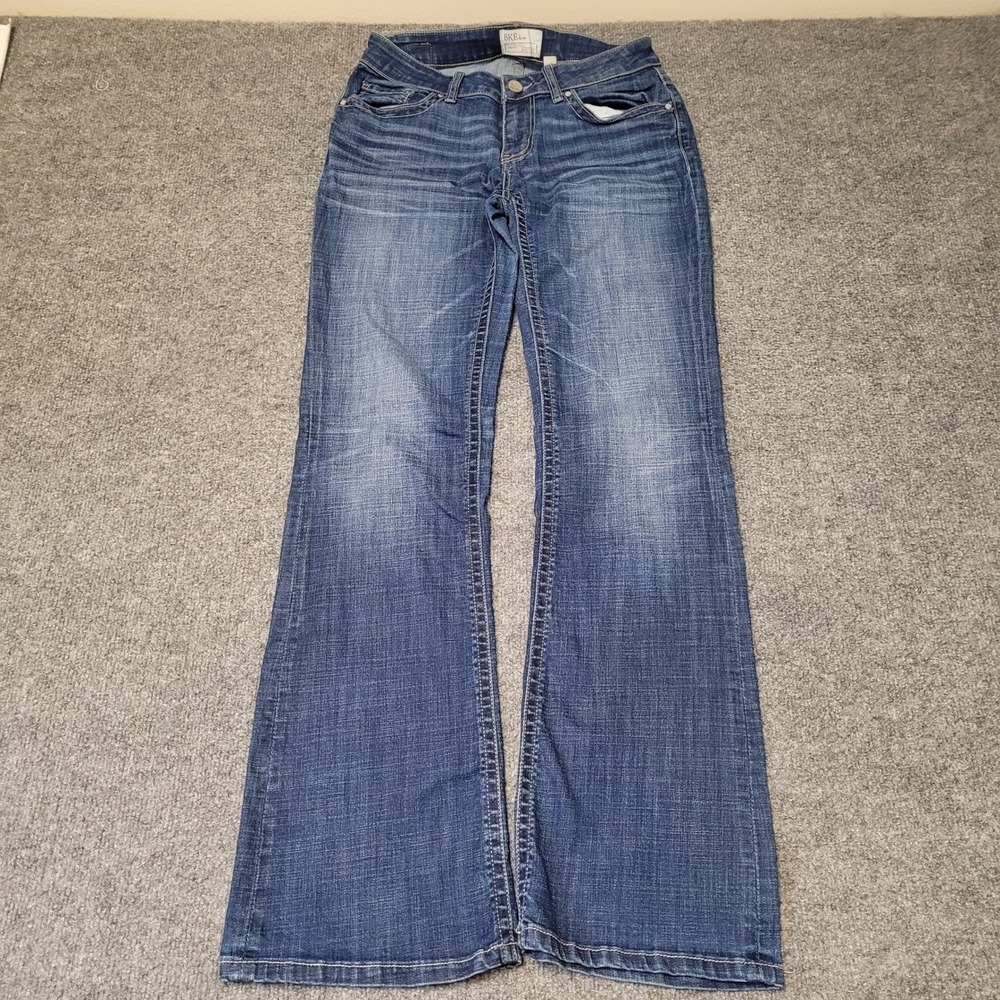 BKE Jeans Womens Size 27R Blue Stella Bootcut Medium Wash Slim Fit Stretch Denim
